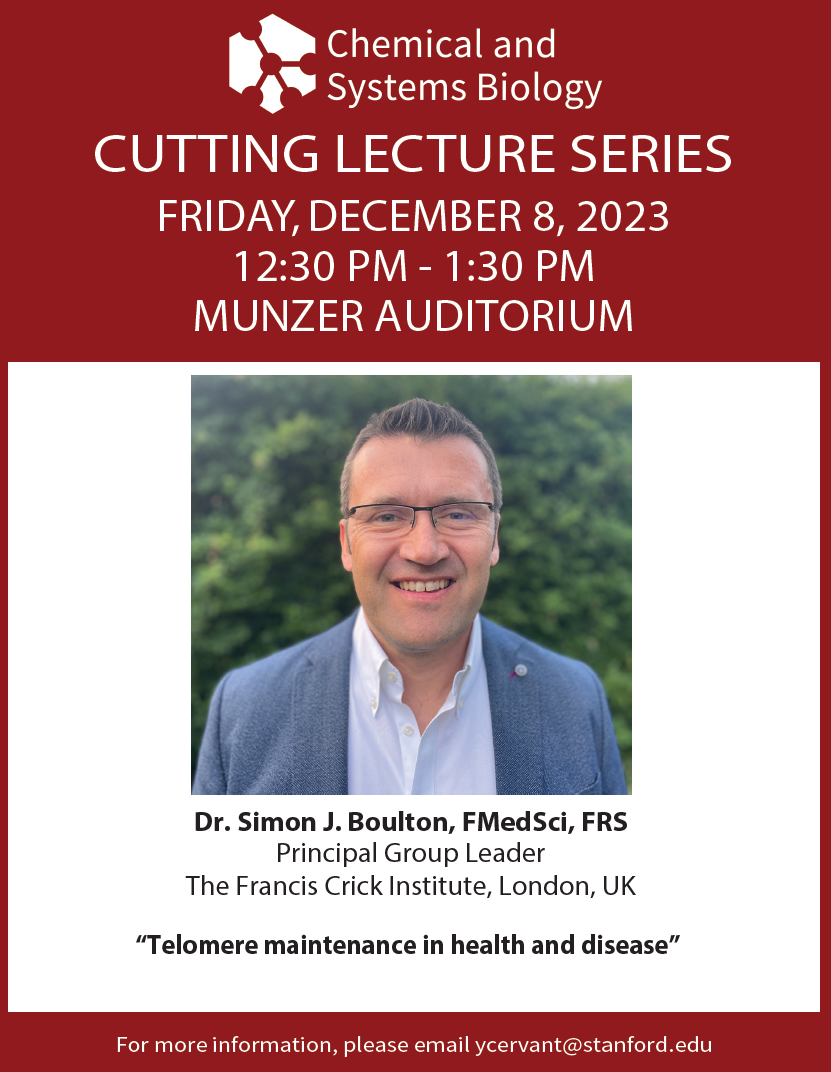 CSB Cutting Lecture Series: Simon J. Boulton, PhD