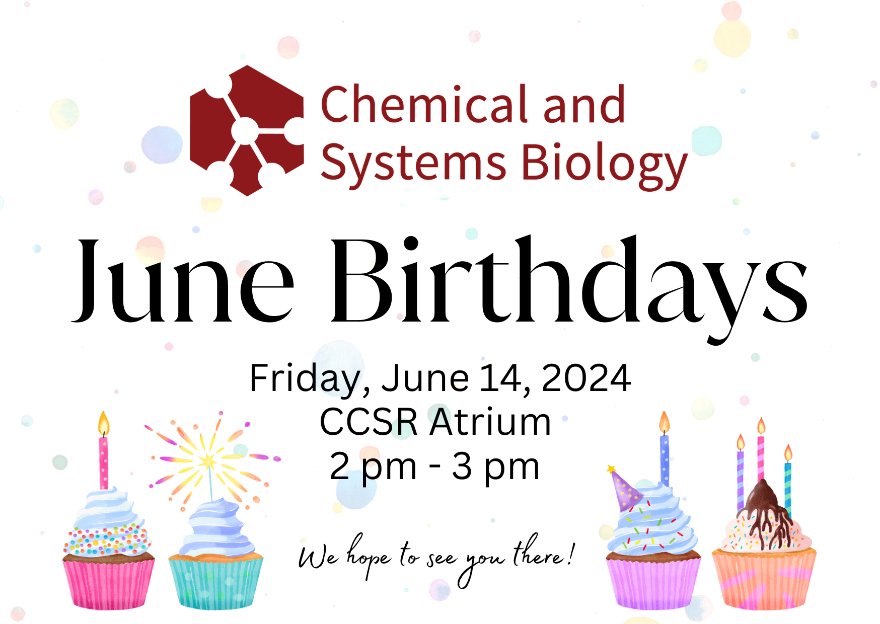 CSB  Monthly Birthday Celebration – Friday, June 14, 2024