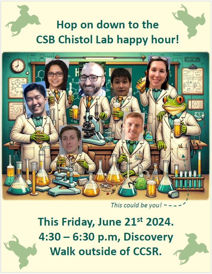 Chistol Lab Happy Hour! Friday, June 21, 4:30 pm!