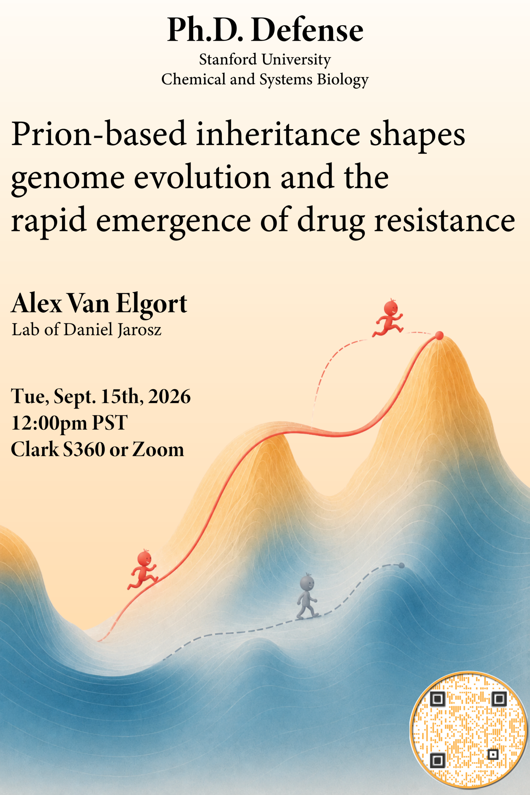 JOIN US! CSB Thesis Defense – Alex Van Elgort, Jarosz Lab, Tuesday, September 15, 12 pm, Clark S360 or via Zoom!
